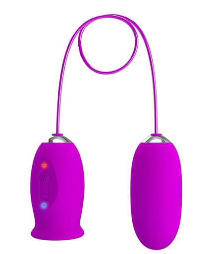 Pretty Love – Daisy Dubbele Ei Oplaadbare Vibrator Paars