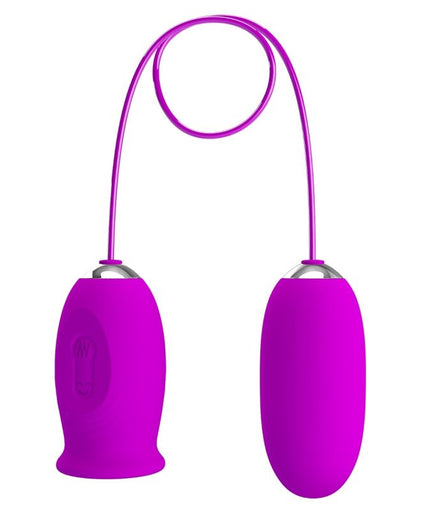 Pretty Love – Daisy Dubbele Ei Oplaadbare Vibrator Paars