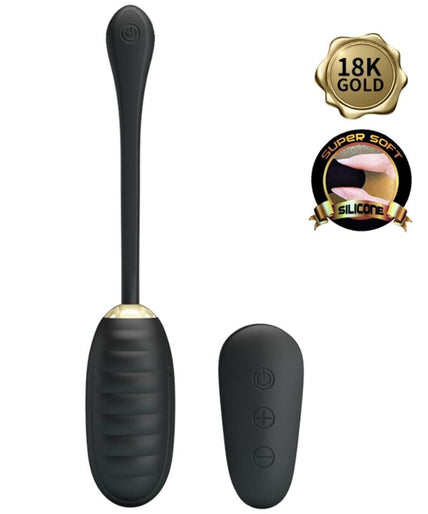 PRETTY LOVE - DOREEN LUXE OPLAADBAAR VIBREREND EI ZWART AFSTANDSBEDIENING