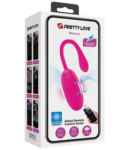 PRETTY LOVE - DOREEN RECHARGEABLE VIBRATING EGG MAGENTA REMOTE CONTROL