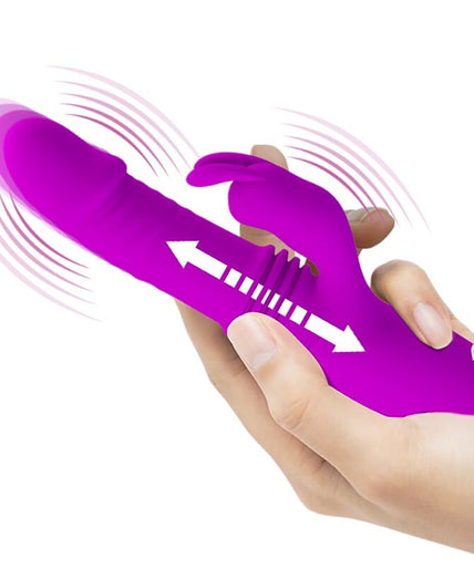 PRETTY LOVE - DOROTHY PURPLE RECHARGEABLE RABBIT VIBRATOR