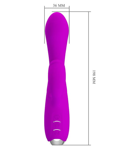 PRETTY LOVE - GLORIA RECHARGEABLE RABBIT VIBRATOR-WATERPROOF PURPLE