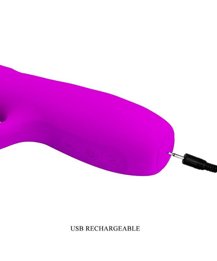 PRETTY LOVE - MELANIE PURPLE RECHARGEABLE RABBIT VIBRATOR