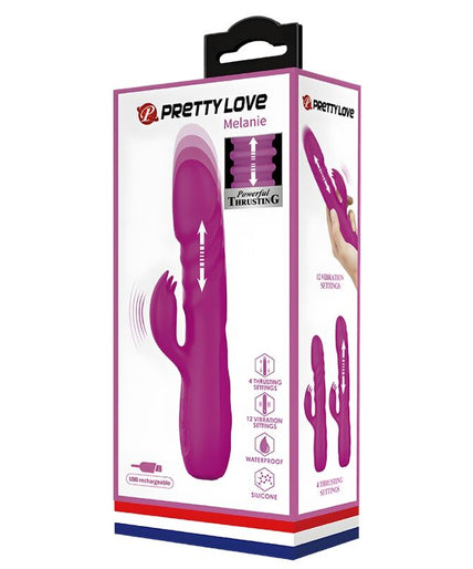 PRETTY LOVE - MELANIE PURPLE RECHARGEABLE RABBIT VIBRATOR