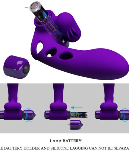 PRETTY LOVE - ORLANDO PURPLE VIBRATOR FINGER COVER