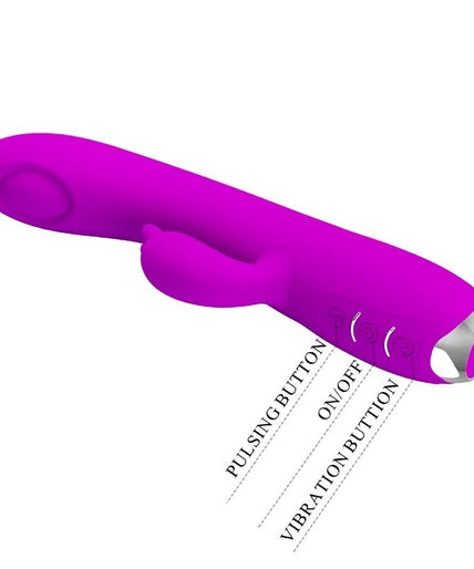 PRETTY LOVE - REGINA RECHARGEABLE VIBRATOR-SUCTION GEL PURPLE