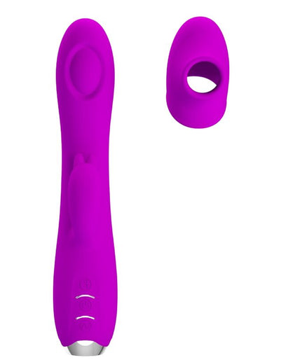 PRETTY LOVE - REGINA RECHARGEABLE VIBRATOR-SUCTION GEL PURPLE