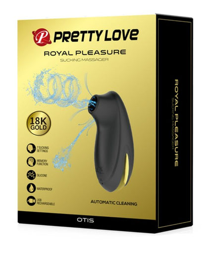 PRETTY LOVE - LUXURY RECHARGEABLE SUCTION MASSAGER BLACK