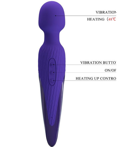 PRETTY LOVE - ANTONY YOUTH WAND VIBRATOR VIOLET HEAT EFFECT