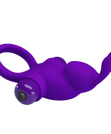 PRETTY LOVE - VIBRATOR RING I RABBIT FOR PURPLE PENIS