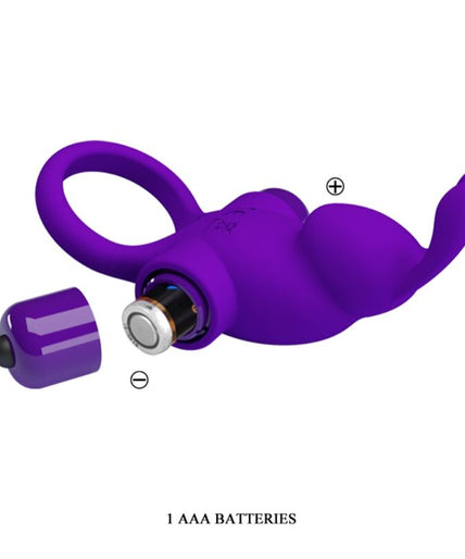 PRETTY LOVE - VIBRATOR RING I RABBIT FOR PURPLE PENIS