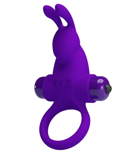 PRETTY LOVE - VIBRATOR RING I RABBIT FOR PURPLE PENIS