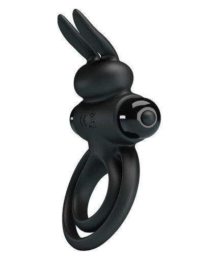 PRETTY LOVE - VIBRATOR III RABBIT RING FOR BLACK PENIS