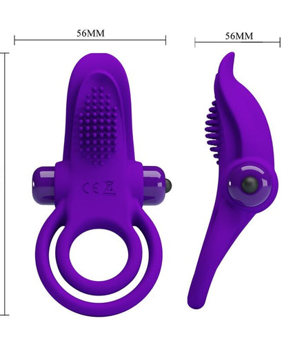 PRETTY LOVE - PURPLE VIBRATING PENIS RING