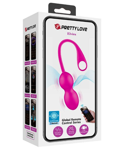 PRETTY LOVE - ELVIRA PINK RECHARGEABLE VIBRATING BALLS