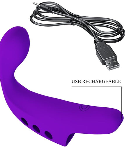 Pretty Love – Gorgon Purple Rechargeable Finger Vibrator