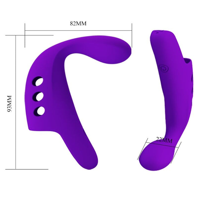 Pretty Love – Gorgon Purple Rechargeable Finger Vibrator