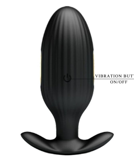 PRETTY LOVE - JEFFERSON ANALE PLUG ZWART MET APP-BEDIENING