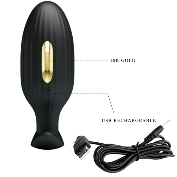 Pretty Love – Jefferson App Controlled Anal Plug Black