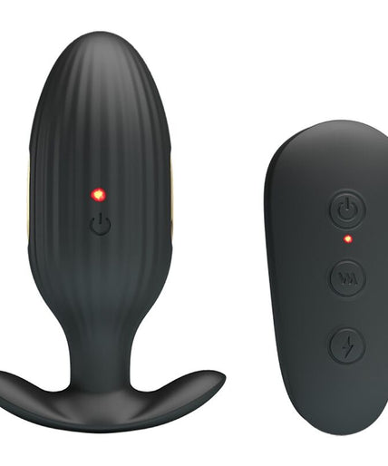 PRETTY LOVE - KELLY PLUG ANAL RECHARGEABLE VIBRATOR BLACK