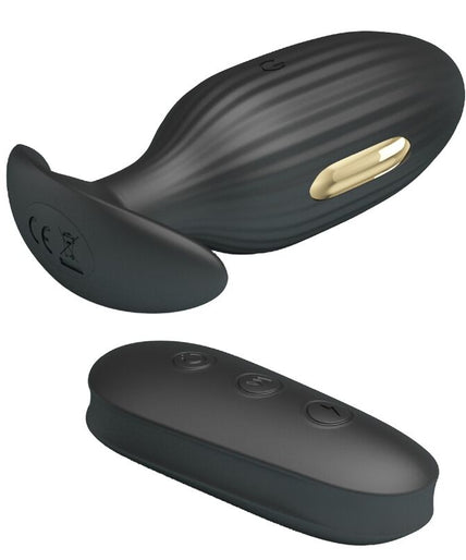 PRETTY LOVE - KELLY PLUG ANAL RECHARGEABLE VIBRATOR BLACK