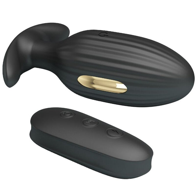 PRETTY LOVE - KELLY ANALE PLUG OPLAADBARE VIBRATOR ZWART