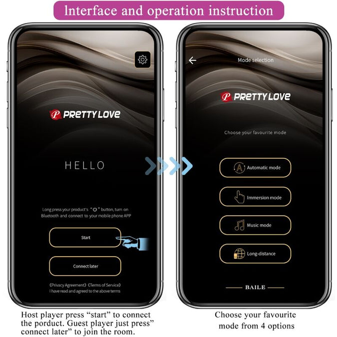 Pretty Love – Jefferson App Controlled Anal Plug Black