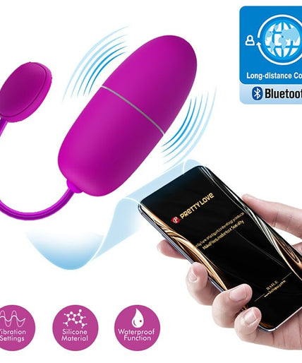 PRETTY LOVE - NYMPH VIBRATING EGG APP CONTROLLED PURPLE