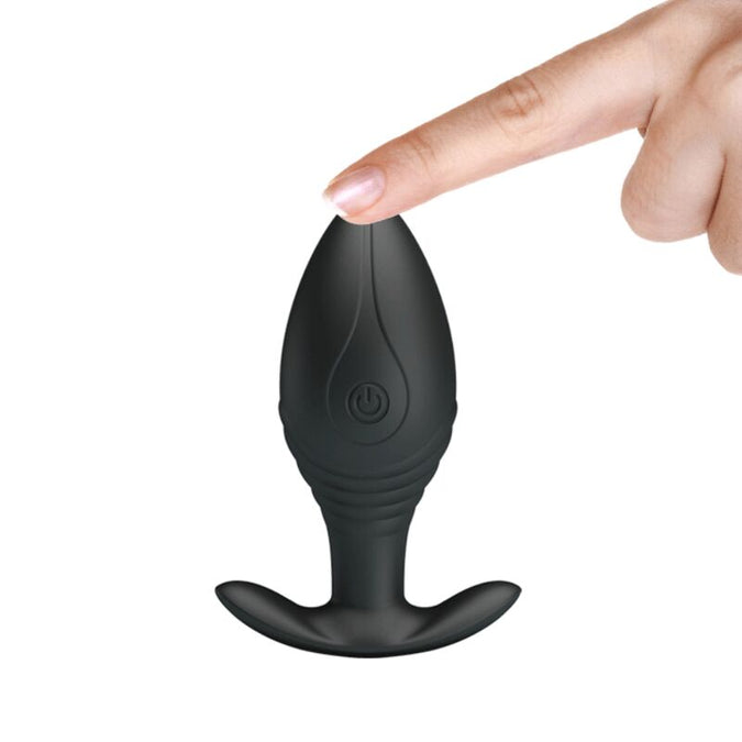 Pretty Love – Regina Analplug Wiederaufladbarer Vibrator Schwarz
