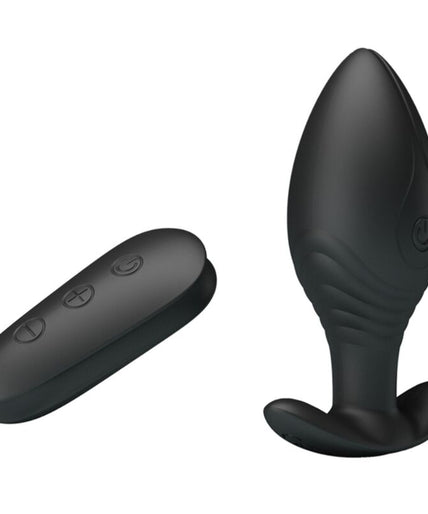 Pretty Love – Regina Anale Plug Oplaadbare Vibrator Zwart