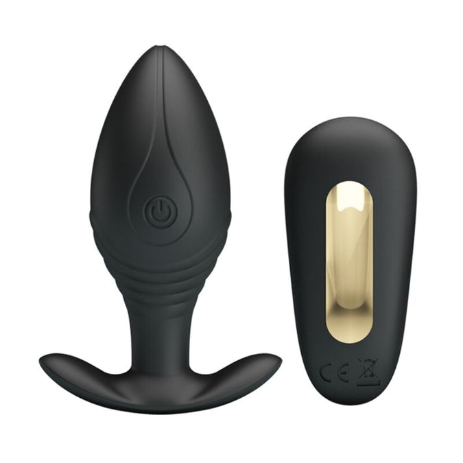 Pretty Love – Regina Analplug Wiederaufladbarer Vibrator Schwarz