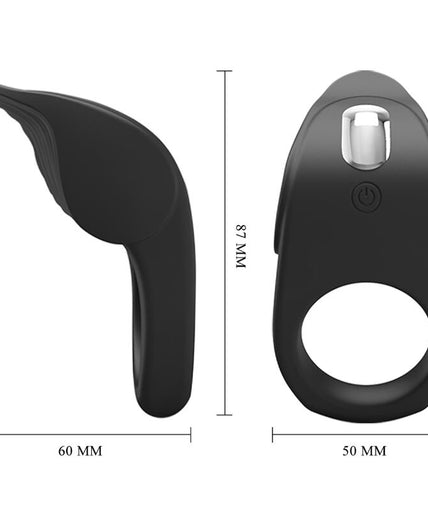PRETTY LOVE - SUSANNA VIBRATING PENIS RING BLACK