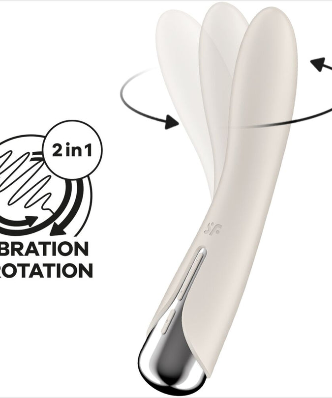 Satisfyer – Spinning Vibe 1 G – Spot Beige Rotator Vibrator