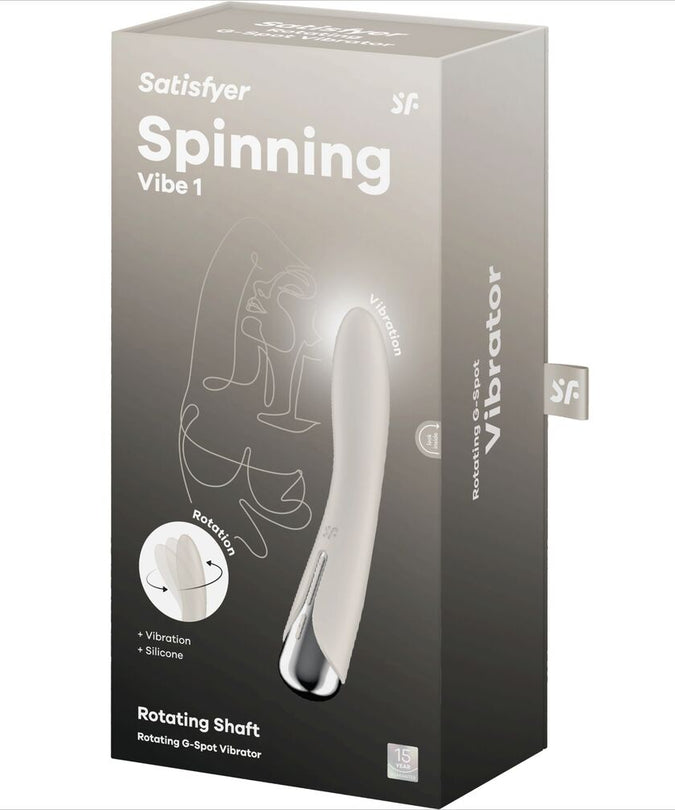 Satisfyer – Spinning Vibe 1 G – Spot Beige Rotator Vibrator