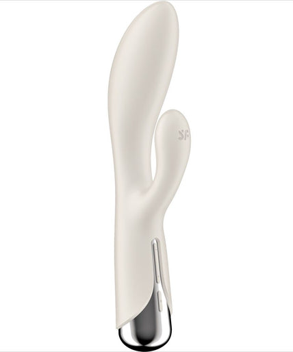 SATISFYER - SPINNING RABBIT 1 CLITORIS AND G-SPOT STIMULATION BEIGE