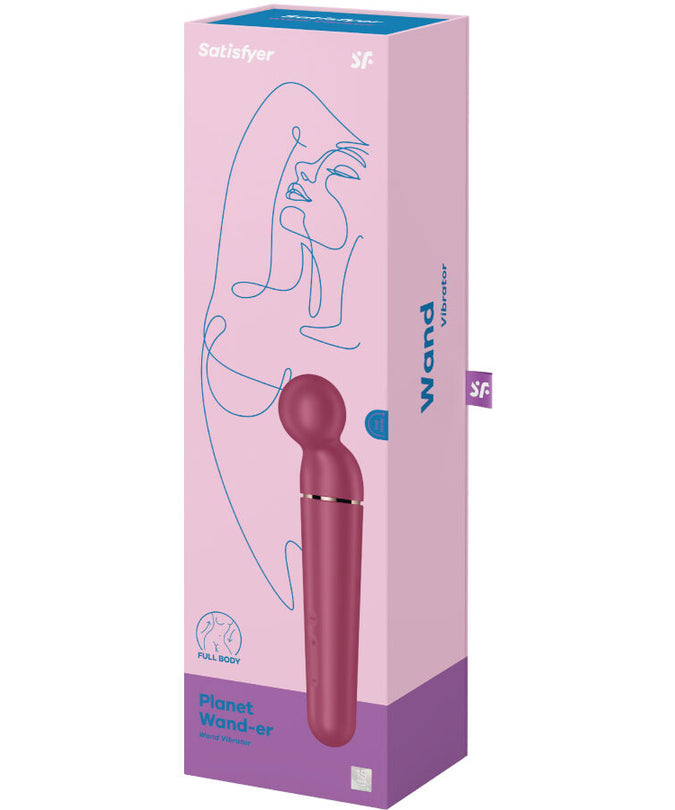 SATISFYER - PLANET WAND-ER VIBRATOR MASSAGER BERRY