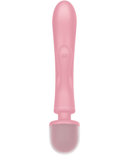 SATISFYER - TRIPLE LOVER RABBIT VIBRATOR MASSAGER PINK