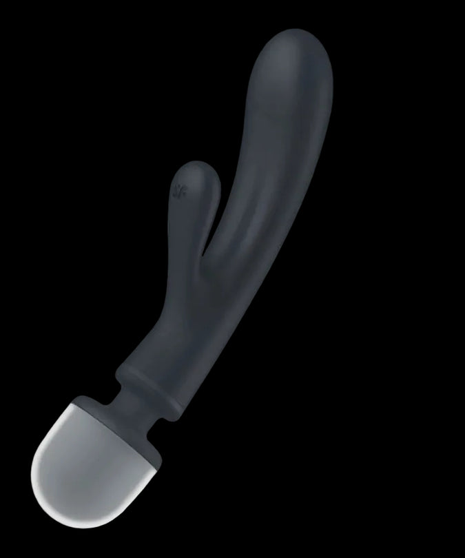 SATISFYER - TRIPLE LOVER KONIJN VIBRATOR MASSAGER GRIJS