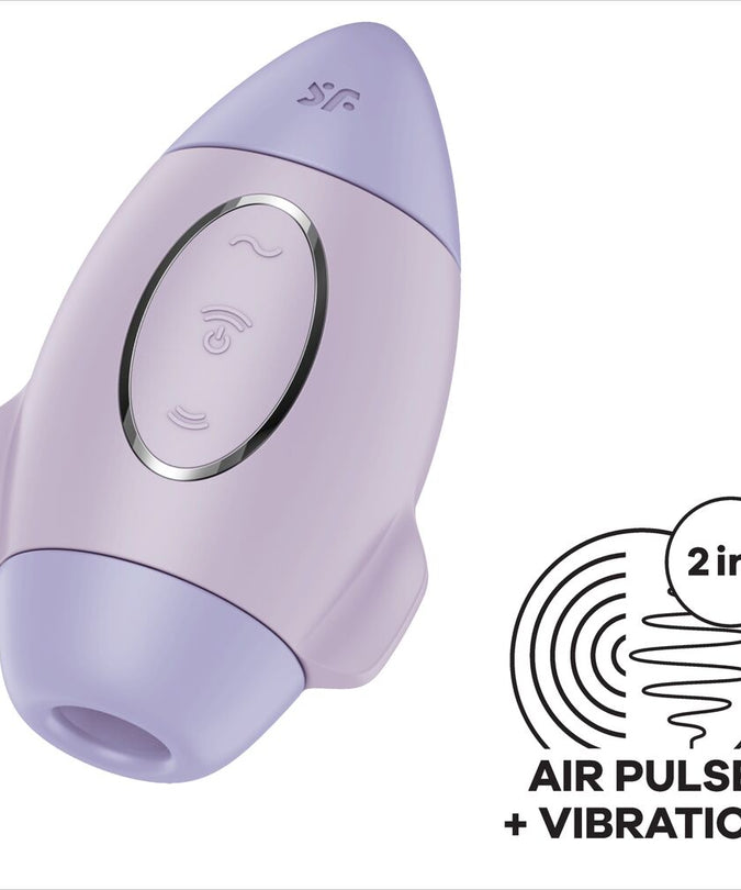 SATISFYER - MISSION CONTROL LILAC KLEINE DUBBELE IMPULS VIBRATOR