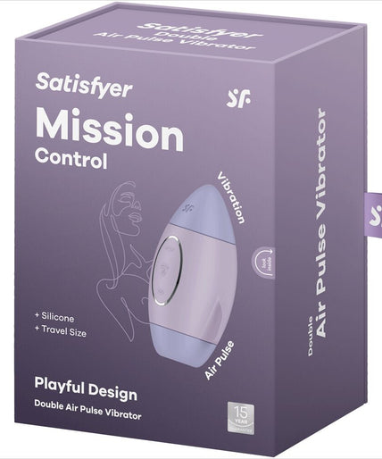 SATISFYER - MISSION CONTROL LILAC SMALL DOUBLE IMPULSE VIBRATOR