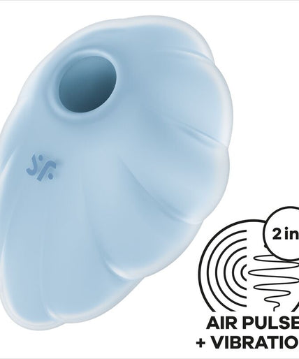 SATISFYER - CLOUD DANCER BLUE AIR PULSE VIBRATOR