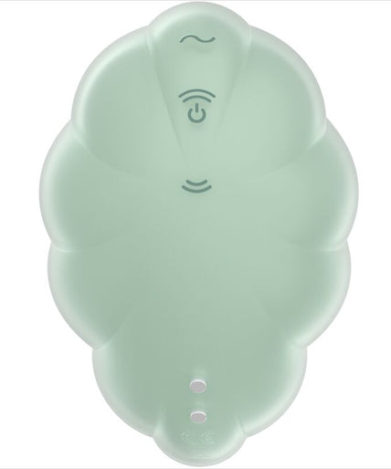 SATISFYER - CLOUD DANCER GREEN AIR PULSE VIBRATOR