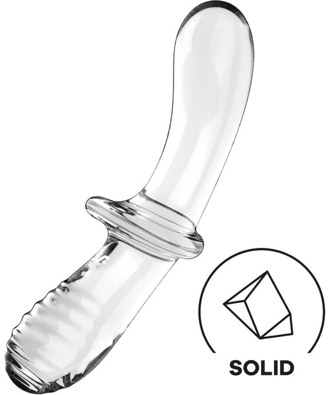 SATISFYER - DOUBLE CRYSTAL DILDO TRANSPARANT