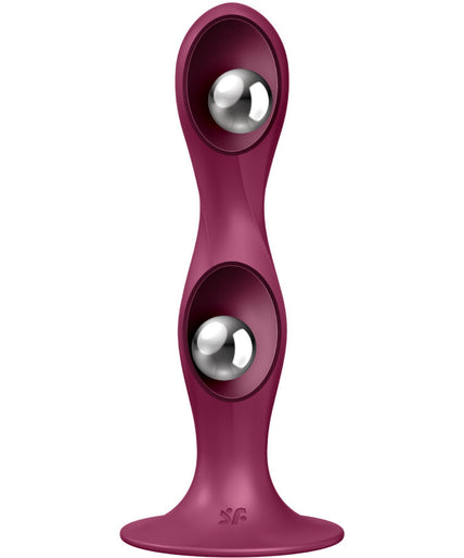 Satisfyer – Double Ball – R Siliconen Dildo Granaat