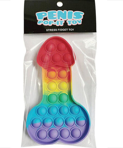 KHEPER GAMES - MEERKLEURIGE POP-IT PENIS ANTI-STRESS SPEELGOED