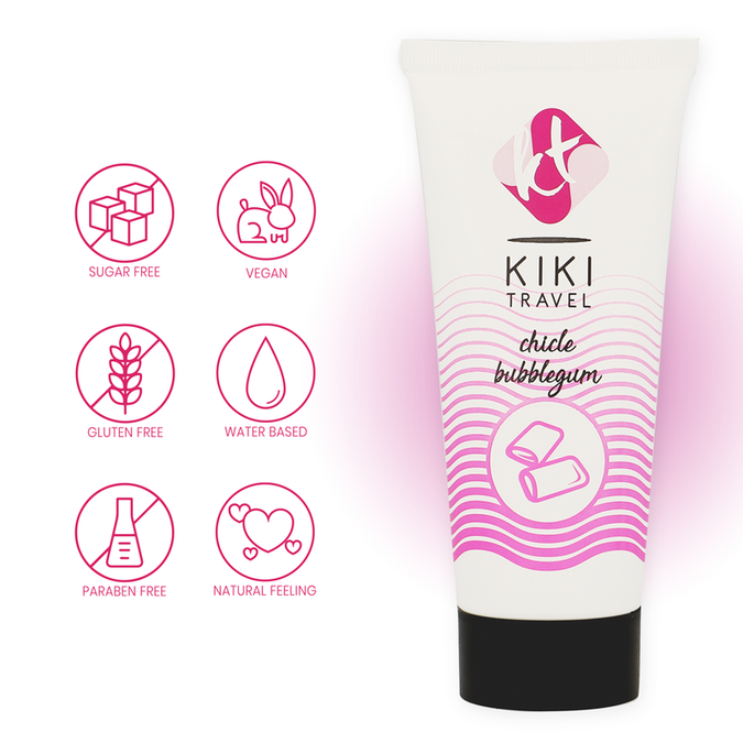KIKÍ TRAVEL - BUBBLEGUM GLIJMIDDEL 50 ML