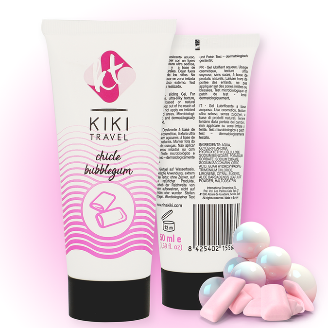 KIKÍ TRAVEL - BUBBLEGUM GLIJMIDDEL 50 ML