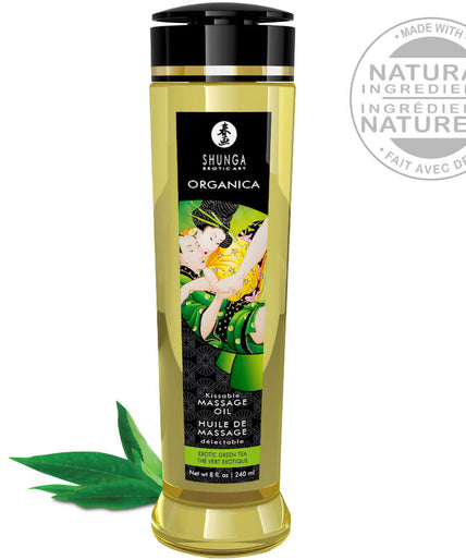 Shunga Organic Massage Oil Green Tea 240ml