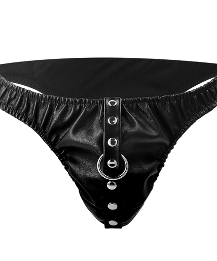 DARKNESS - SUBMISSION THONG WITH METAL CHAIN