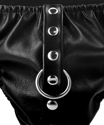 DARKNESS - SUBMISSION THONG WITH METAL CHAIN